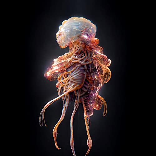 Vinyl record cover featuring a translucent, glowing jellyfish illustration.