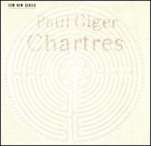 "Album cover with 'Paul Giger Chartres' in red text on a beige background."