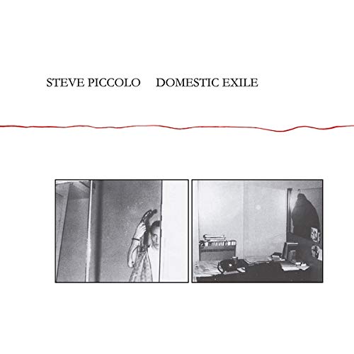 CD cover for Steve Piccolo’s “Domestic Exile” with black and white photos.