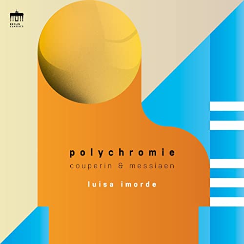 CD cover for Luisa Imorde’s “Polychromie” featuring abstract geometric shapes.