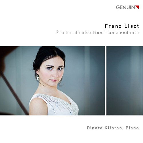 CD cover featuring pianist Dinara Klinton and text by Franz Liszt.
