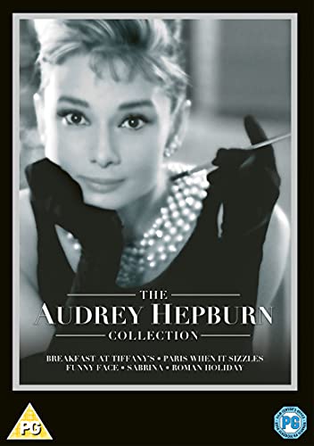 Audrey Hepburn portrait on DVD cover for a film collection.
