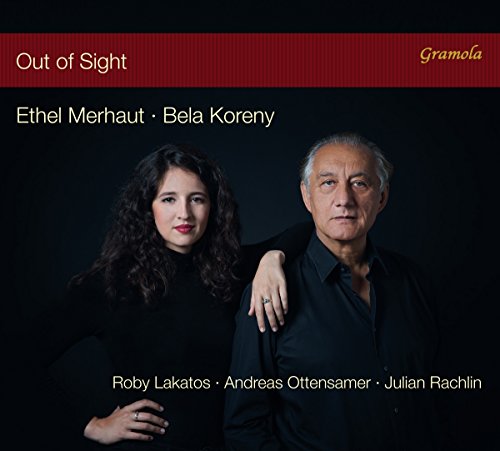 CD cover: portrait of a woman and older man, dark background.