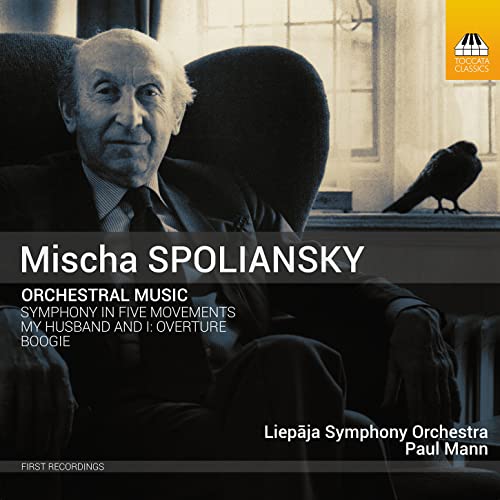 CD cover featuring portrait of composer Mischa Spoliansky and a raven.