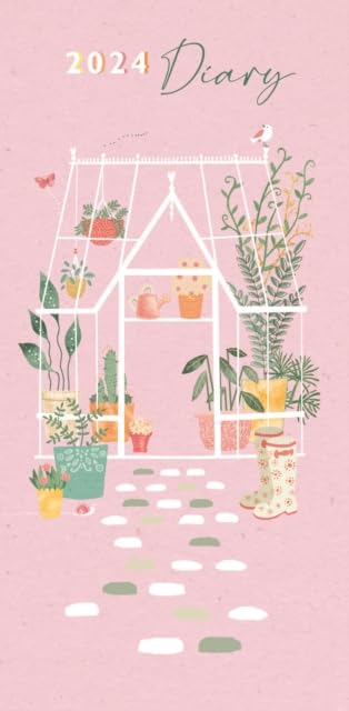 CAROUSEL CALENDARS Greenhouse Slim Fashion Diary 2024