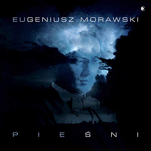 "CD cover with a man's portrait surrounded by clouds, dark background, white text."