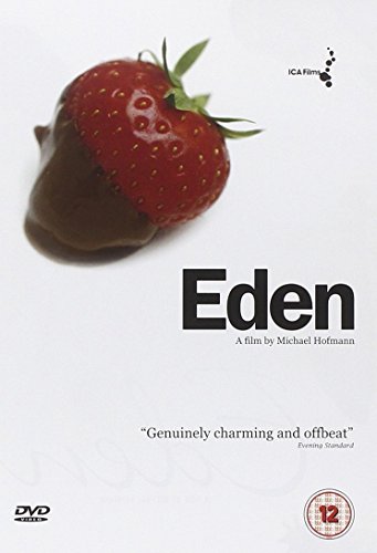 DVD cover for "Eden" featuring a chocolate-covered strawberry.