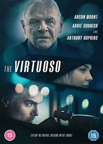 DVD cover for "The Virtuoso" featuring three actors with serious expressions.
