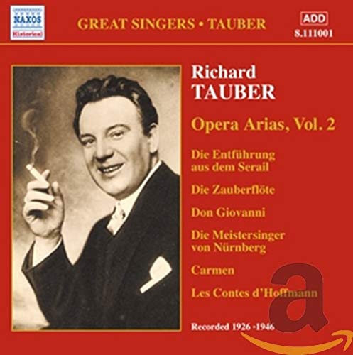 CD cover featuring portrait of Richard Tauber, opera singer, in a suit.