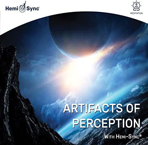 CD cover: dark landscape, bright planet, and text "Artifacts of Perception".