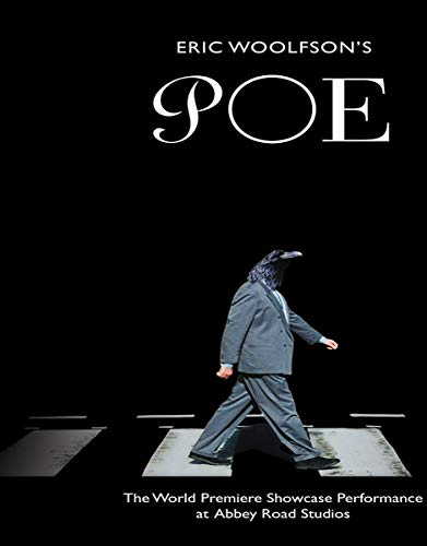 DVD cover for "Eric Woolfson's Poe" featuring a man with a raven’s head.
