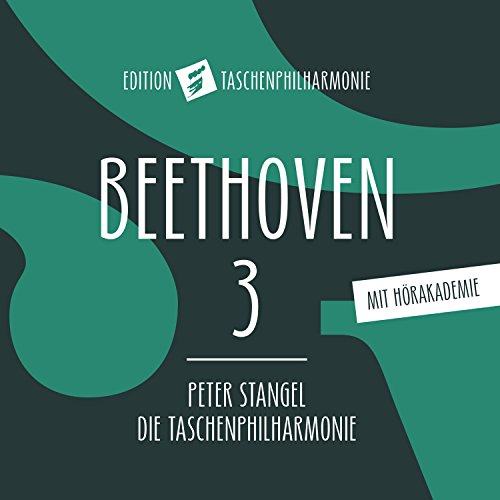 Dark green CD cover with white text "Beethoven 3" and abstract green shapes.