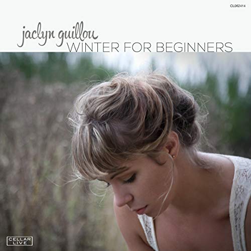 CD cover for Jaclyn Guillou’s “Winter For Beginners” featuring a woman’s portrait.