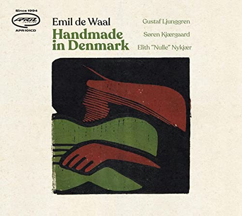 CD cover for Emil de Waal’s “Handmade in Denmark” with abstract hands.