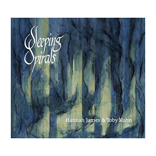 CD cover for "Sleeping Spirals" by Toby James, abstract blue design.