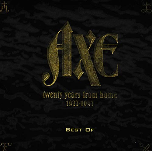 Gold lettering "Axe" on a black, textured album cover.