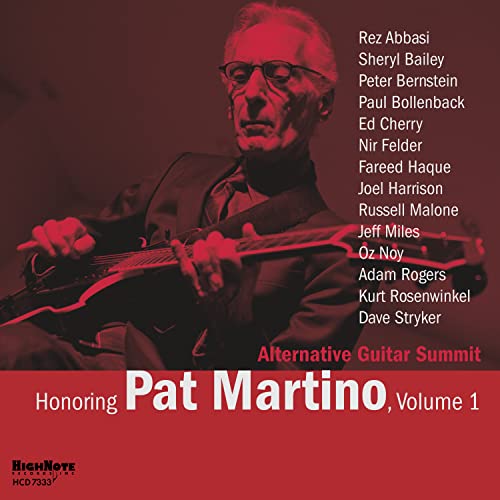 CD cover featuring guitarist Pat Martino with list of contributing artists.