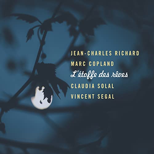 CD cover for Jean-Charles Richard’s “L’étoffe des rêves” with floral silhouette.