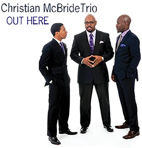 Album cover featuring three formally dressed men, Christian McBride Trio.