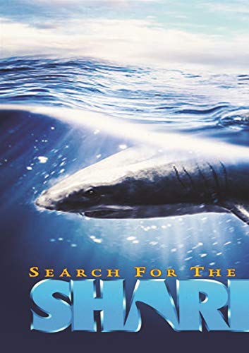 DVD cover: shark fin and body underwater, title "Search For The Great Sharks".