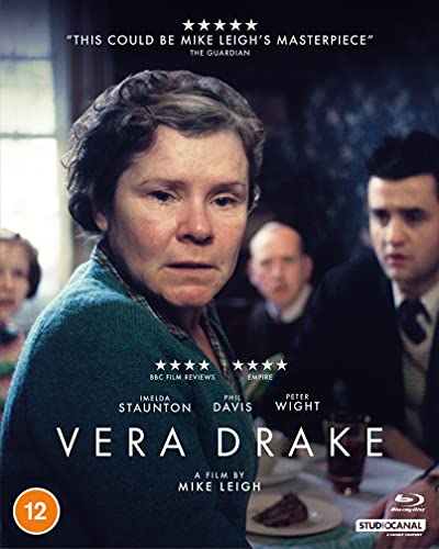 Blu-ray cover for "Vera Drake" featuring Imelda Staunton in a period drama.
