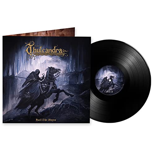 Thulcandra "Hail The Abyss" vinyl record with dark, fantasy cover art.