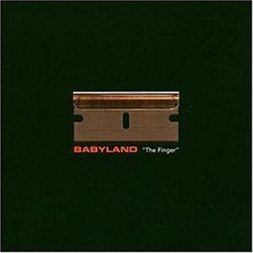 CD cover for Babyland’s “The Finger” featuring a razor blade image.