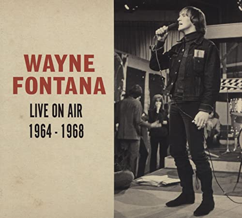 Wayne Fontana album cover featuring a black and white photo of the singer.