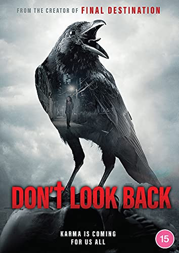 DVD cover for "Don't Look Back" featuring a large raven and a woman.