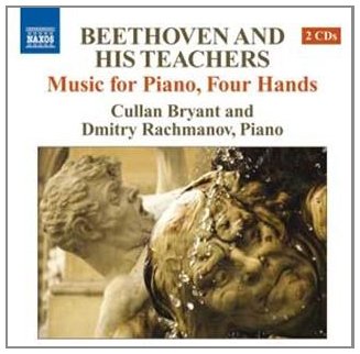 CD cover featuring text about Beethoven piano music and a statue with water splashing.