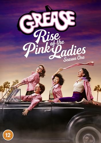 Grease: Rise of the Pink Ladies" DVD cover with four young women and a car.