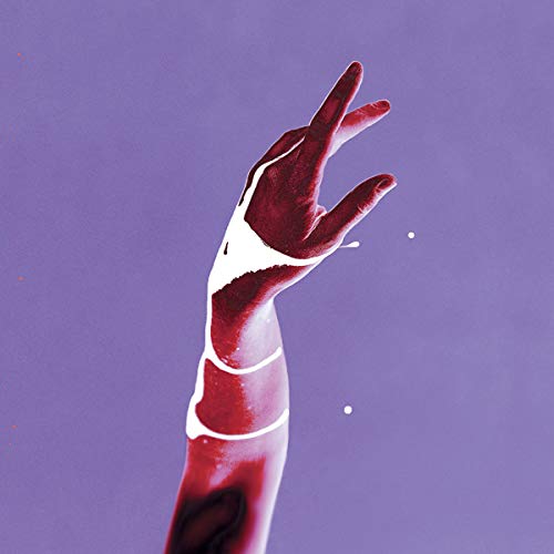 "CD album cover with a red arm and hand on a purple background."