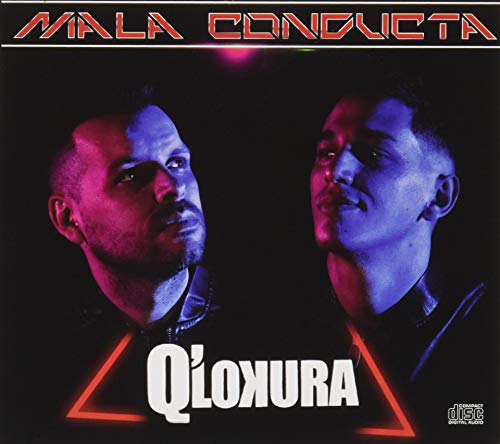 CD cover for Q Lokura’s “Mala Conducta” featuring two men’s faces.