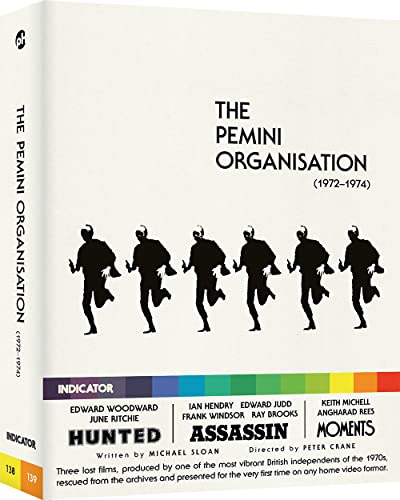 Blu-ray cover for āThe Pemini Organisationā (1972-1974) featuring silhouettes.