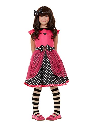 Smiffys 52367M Officially Licensed Santoro Ladybird Costume, Girls, Pink, M - Age 7-9 years