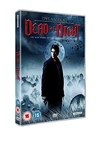 DVD cover for "Dead of Night" featuring a man in a graveyard.