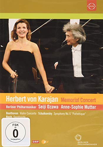 DVD cover featuring Anne-Sophie Mutter and Herbert von Karajan, concert performance.