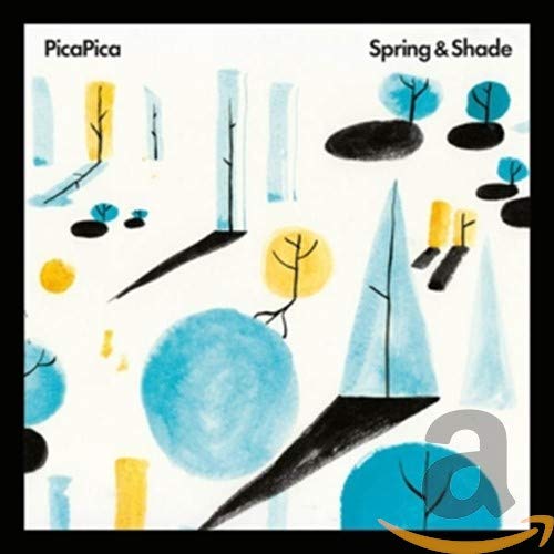CD cover with abstract watercolor painting of trees and shapes.