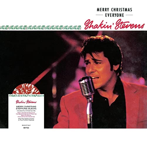 Shakin' Stevens album cover, "Merry Christmas Everyone" vinyl record.