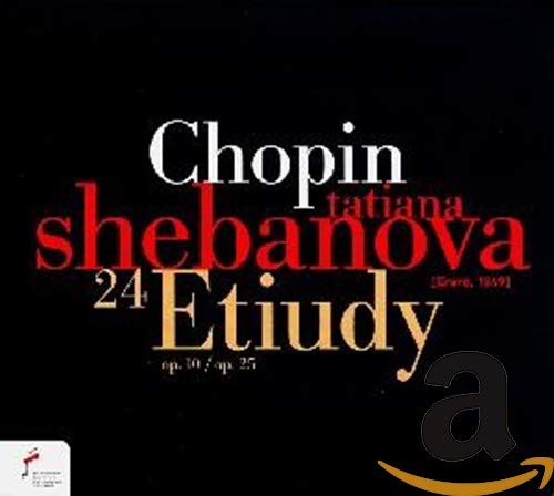CD cover: "Chopin Etudes" by Shebanova, with red and white text.
