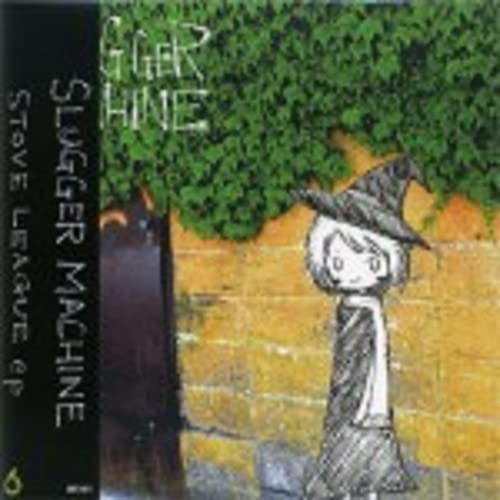 CD cover: Cartoon witch figure with text “Slugger Machine - Stove League.”