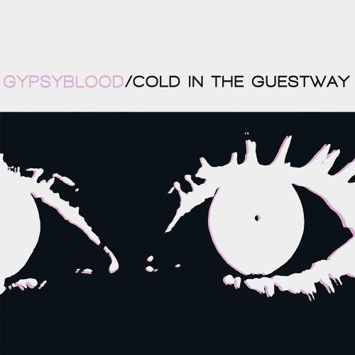 Vinyl record cover: black background with stylized pink eyes and text.