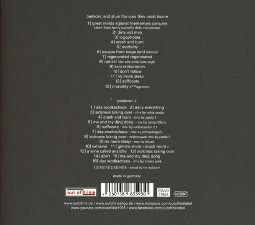 CD cover for Pankow’s “And Shun The Cure They Most Desire,” cylindrical shape.