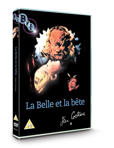 "Belle Et La Bete La" DVD case with black cover, featuring a man and beast's head.