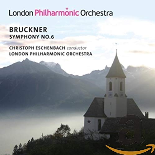 CD cover: mountains, a church, and text for Bruckner’s Symphony No.6.