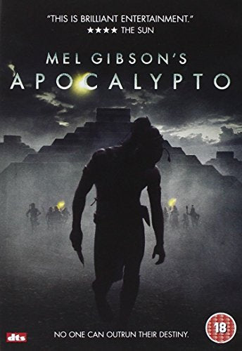 Apocalypto DVD cover: silhouetted figure before ancient Mayan structures.