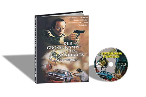 Blu-ray case for "I Contrabbandieri Di Santa Lucia" featuring a man with a gun.