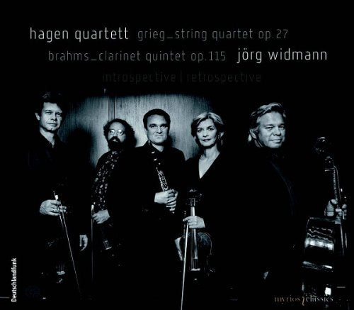 "CD cover featuring a black-and-white photo of five musicians holding their instruments."