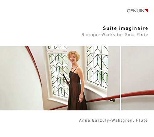 CD cover featuring a woman holding a flute, standing on a white staircase.