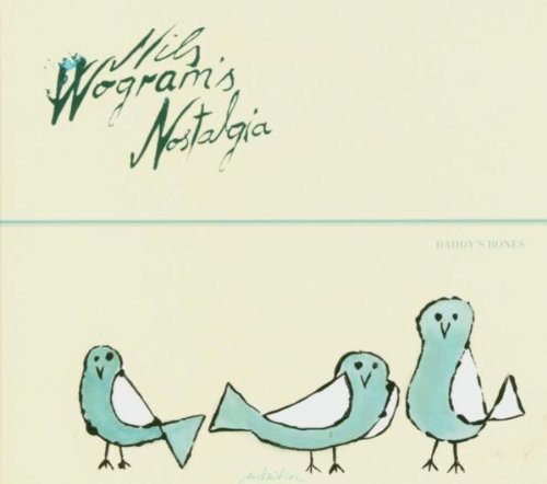 Cream-colored album cover with three blue birds and green handwritten-style text.